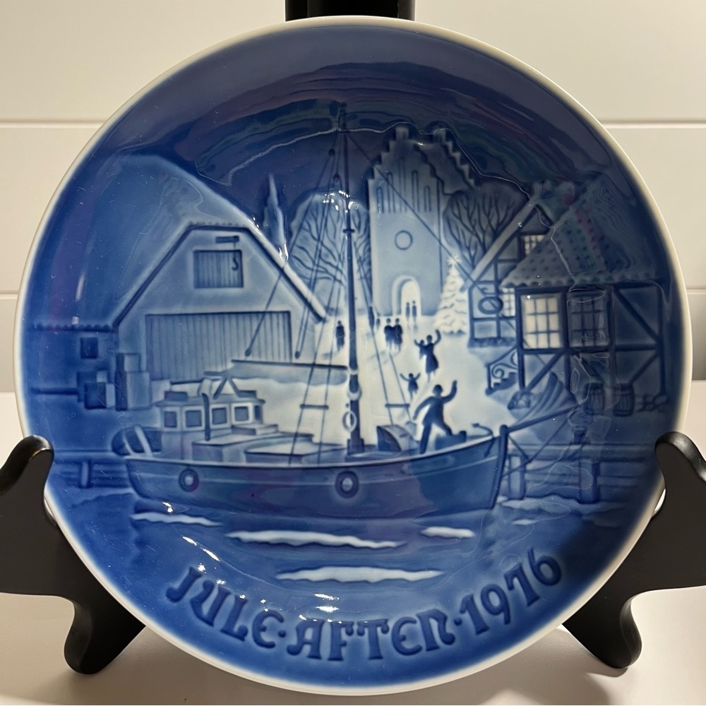 1976 Bing & Grondahl Plate CHRISTMAS WELCOME Henry Thelander Denmark